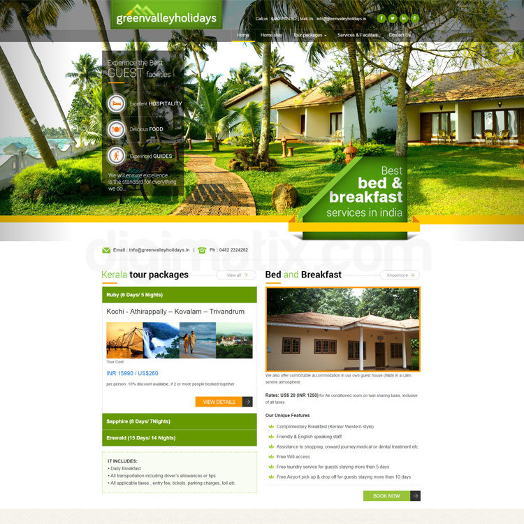 Freelance web designer India Cochin Kerala Digimatix